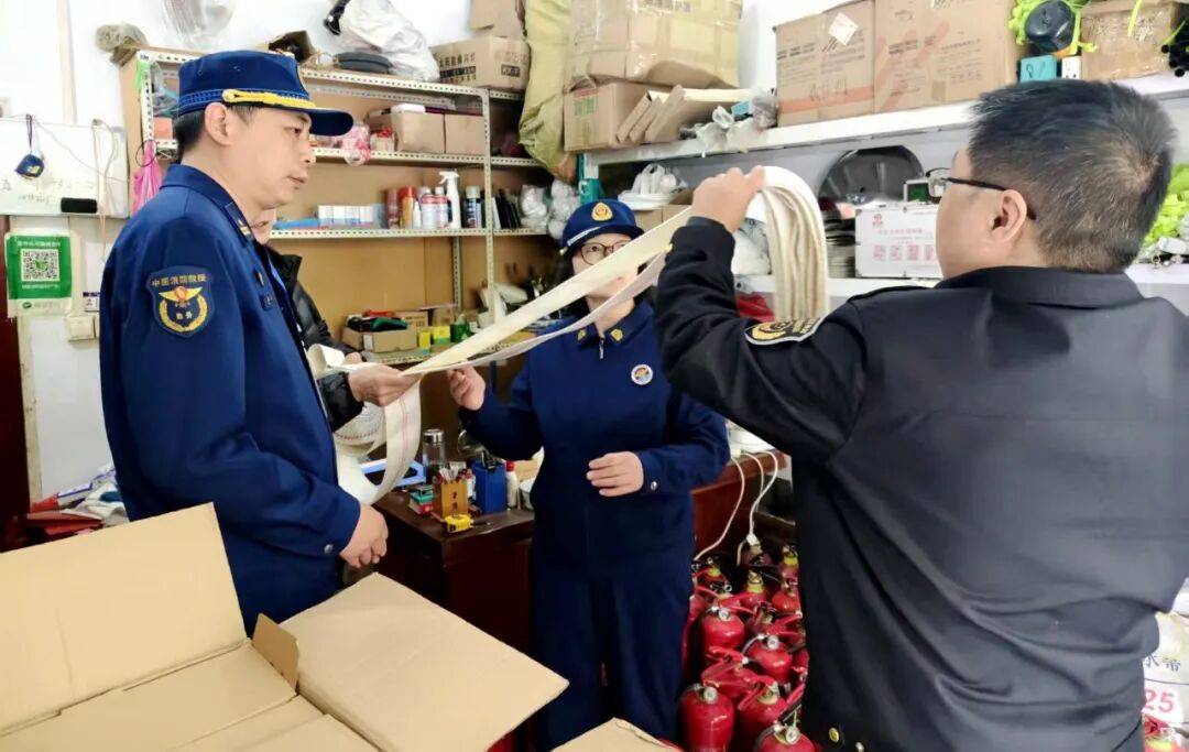 消防品打假！多部门开展联合检查